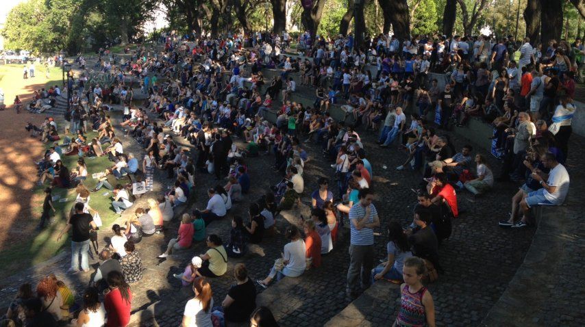 La jornada en Parque Lezama.