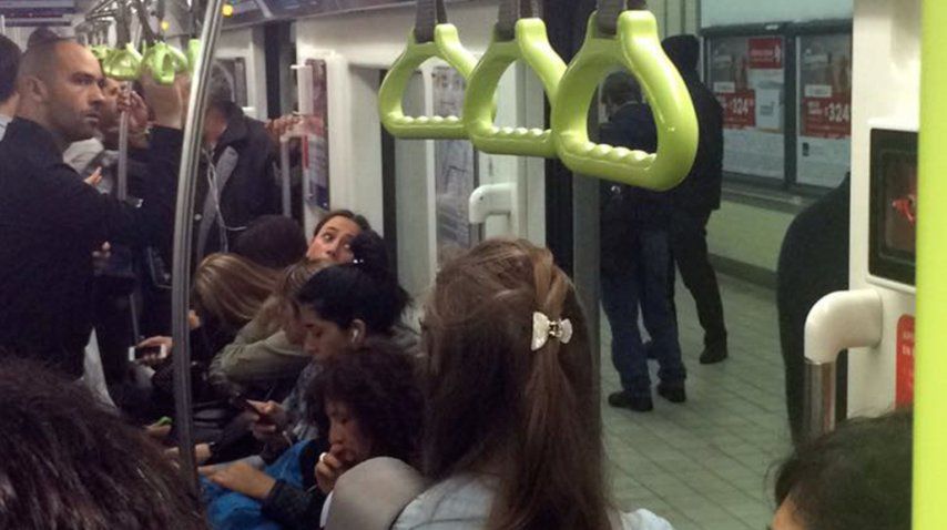 Formación detenida en la estación Río de Janeiro