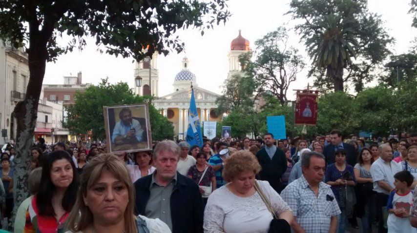 Vera en la marcha en Tucumán