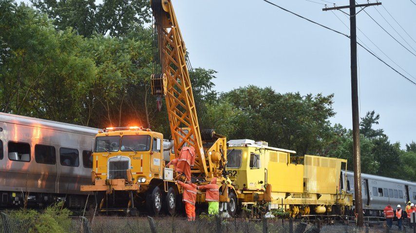 El accidente de trenes en Nueva York.<br>