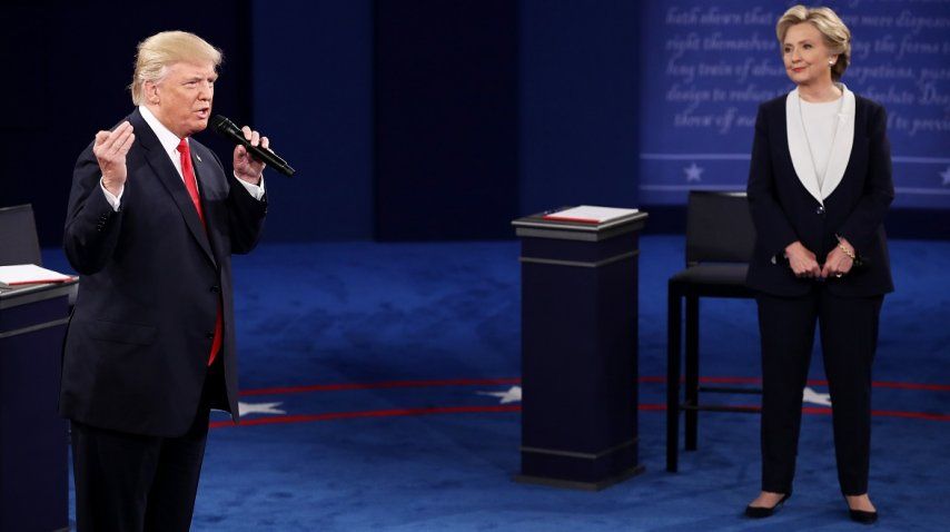 Segundo debate entre Hillary Clinton y Trump