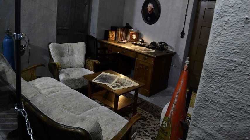 Réplica del búnker en el que murió Hitler en Berlín