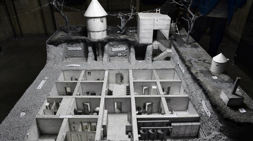 Réplica del búnker en el que murió Hitler en Berlín