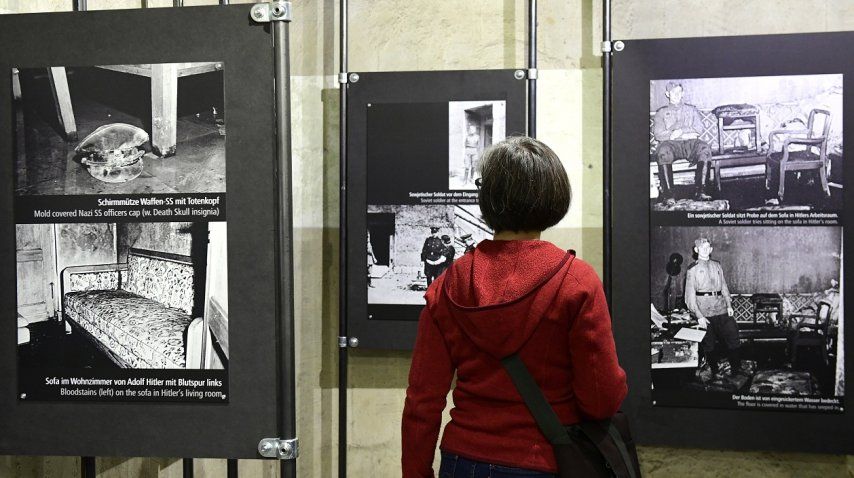 Réplica del búnker en el que murió Hitler en Berlín