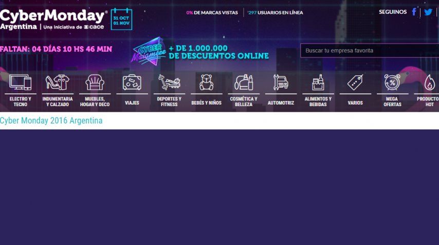 La Web de CyberMonday fue visitada por al menos 1,8 millones de personas en el primer día de ofertas