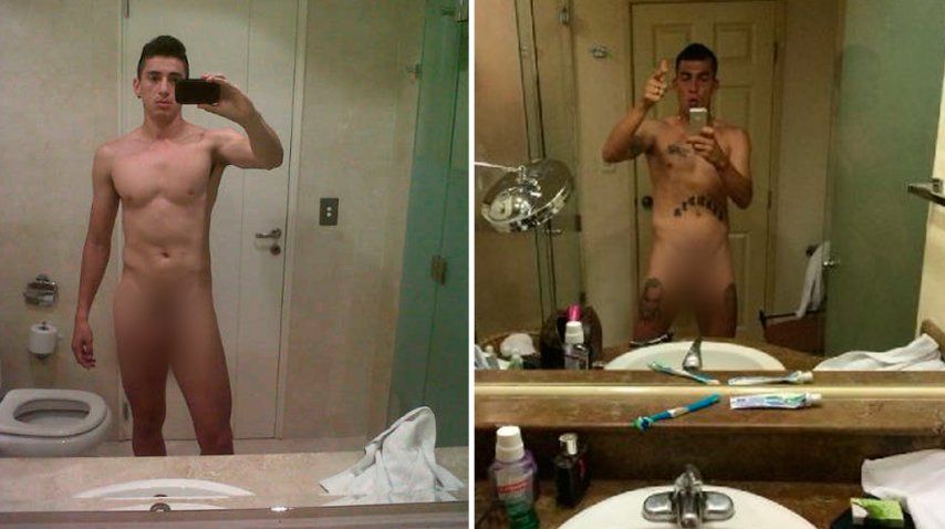 Ivan Bella y Juan Manuel Trejo, desnudos.<br>