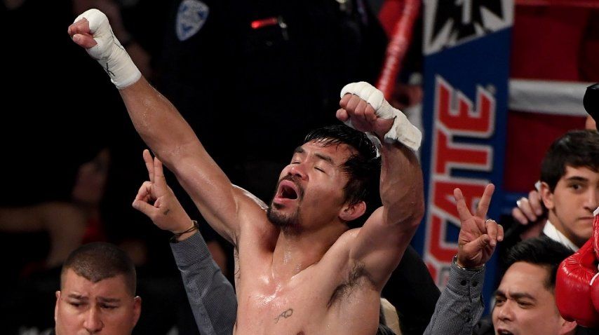 Pacquiao se quedó con el título mundial de peso Welter de la OMB