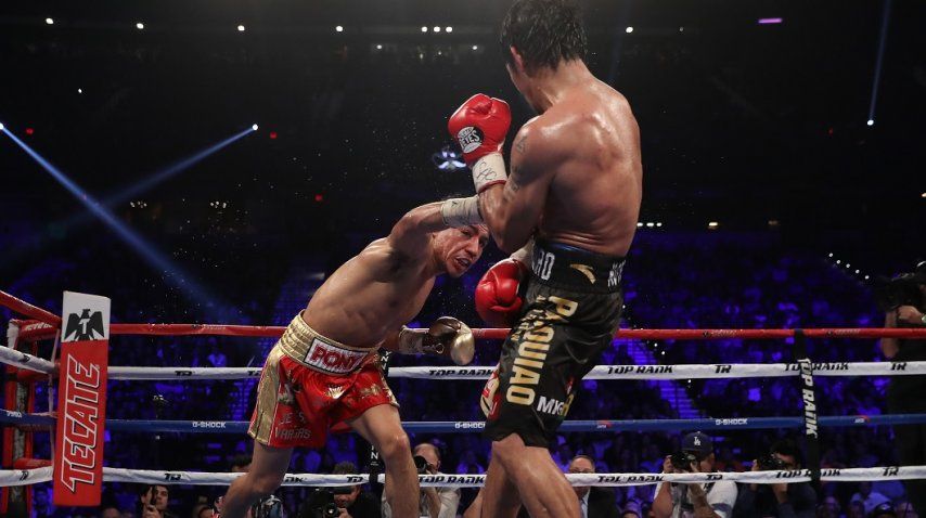 <p> Pacquiao se quedó con el título mundial de peso Welter de la OMB</p><p></p>