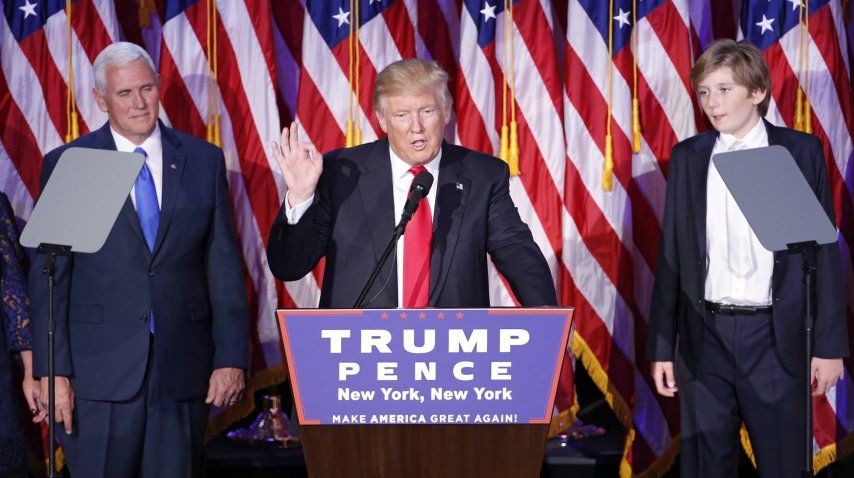 Trump es el presidente número 45 de Estados Unidos<br>