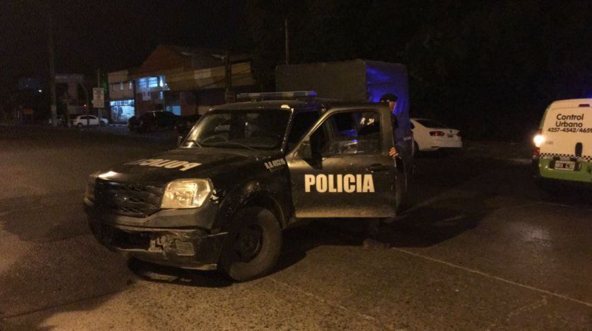 Delincuente abatido en entradera