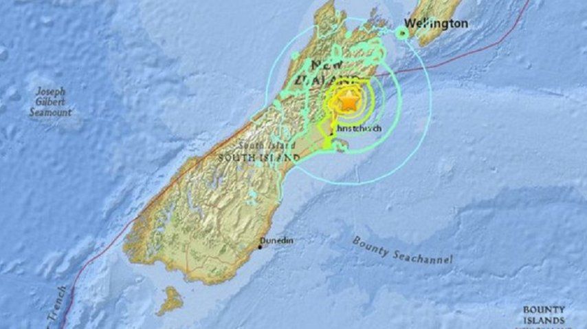 Terremoto azotó a Nueva Zeland 