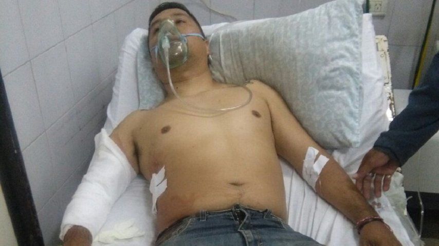 El chofer de la línea 216 que fue atacado.<br>