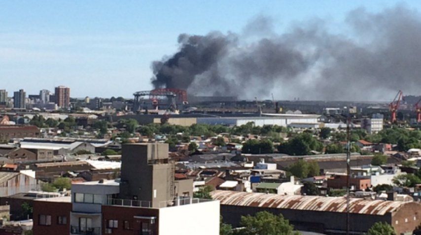 Incendio en La Boca<br>