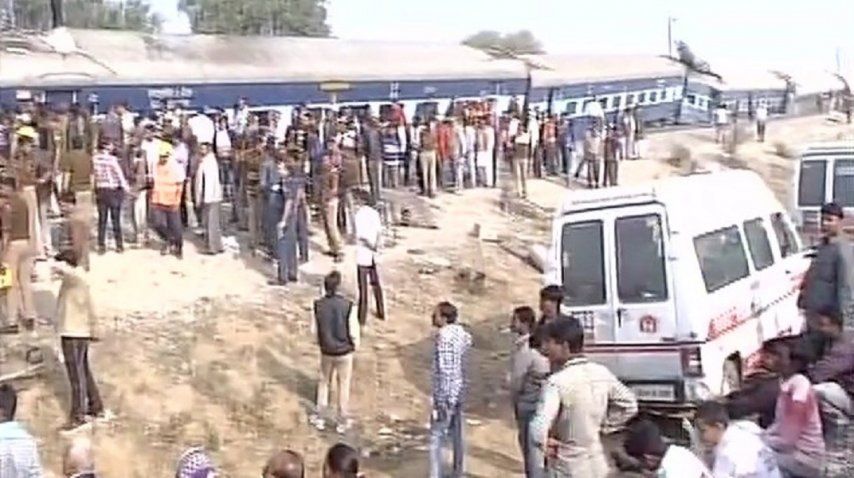 <p> Un tren descarriló en India, hay al menos 60 muertos - Crédito: @ANINewsUP </p><p></p><p></p>