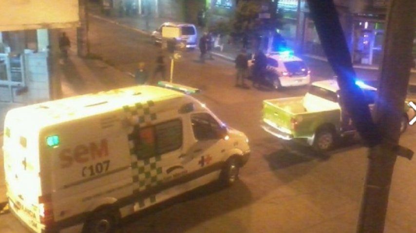 Ambulancias y policía actuaron en el hecho