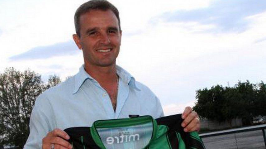 Pablo Lavallén cuando asumió en San Martín de San Juan