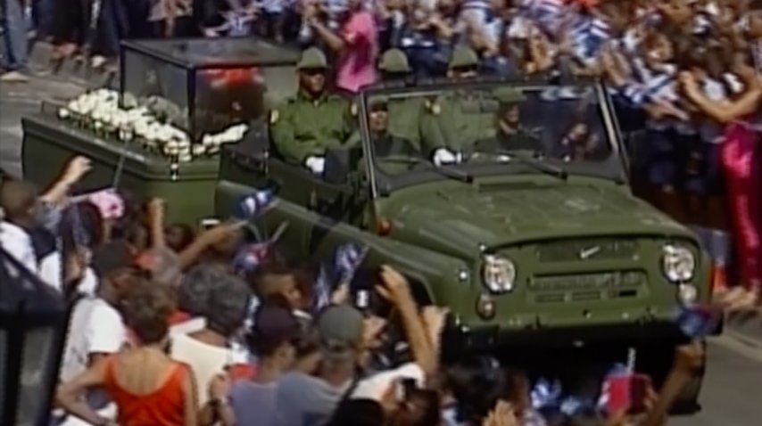 Los cubanos despiden a Castro<br>