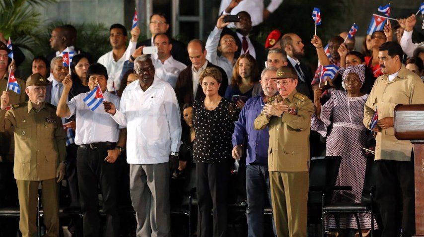 <p> Despedida de los restos de Fidel Castro</p><p></p>