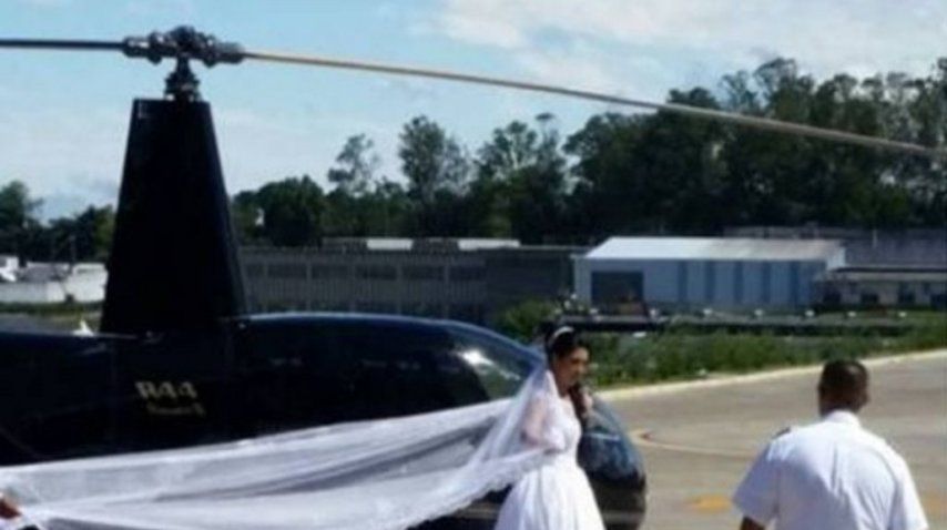 Una novia se mató al caer el helicóptero en el que iba a su boda - Crédito: O Globo