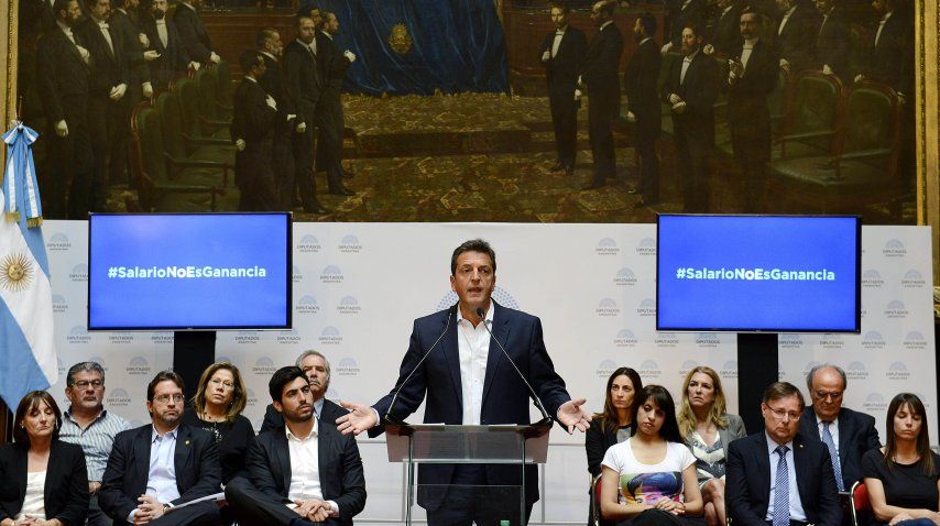 Sergio Massa al presentar su proyecto