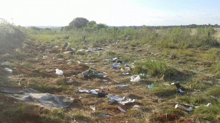 Lugar del accidente en Brasil