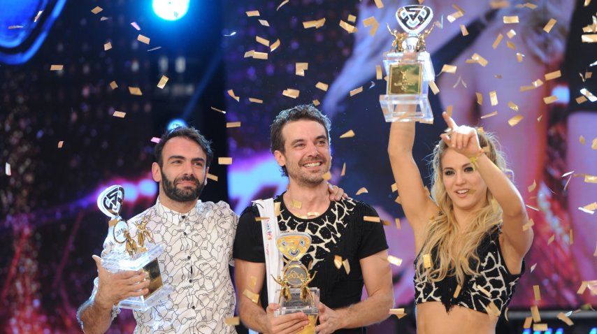 Así festejaron Pedro Alfonso y Flor Vigna, los campeones del Bailando 2016
