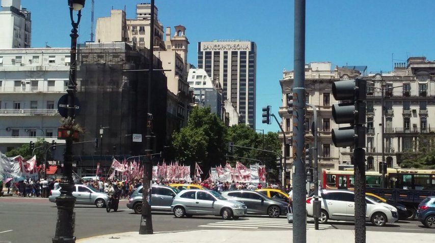 Corte en avenida 9 de julio
