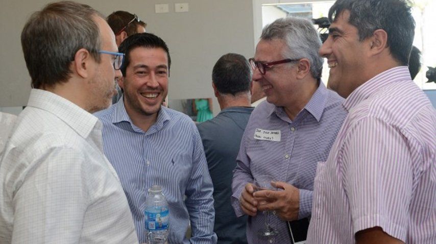 Julio Zamora, Diego Valenzuela y Leonardo Nardini