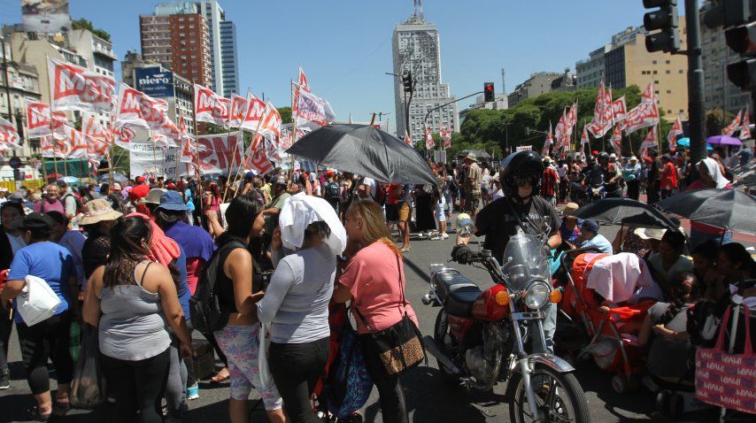 Protestas en 9 de Julio 