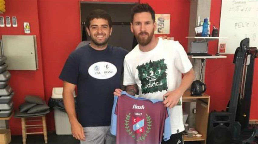 Messi, descansando en Rosario<br>
