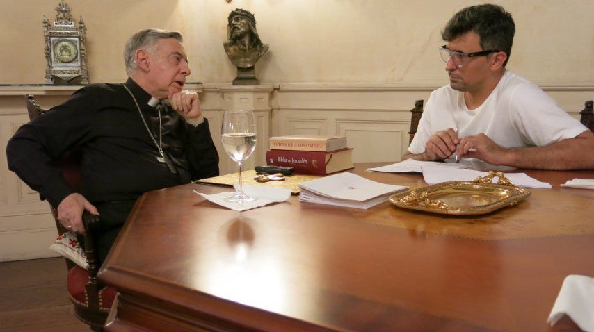 Monseñor Aguer y Franco Torchia