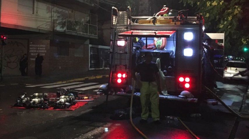 Incendio en un minimercado de Villa Crespo