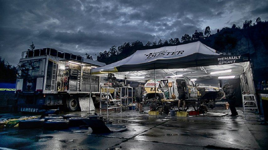 El equipo Dakar Duster Renault<br>