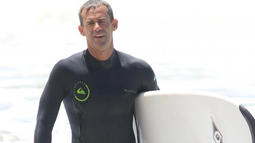 Orsanic, saliendo del agua<br>