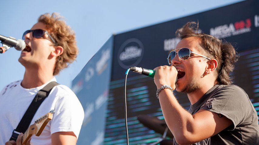 El show de Bersuit en el parador de Mega 98.3