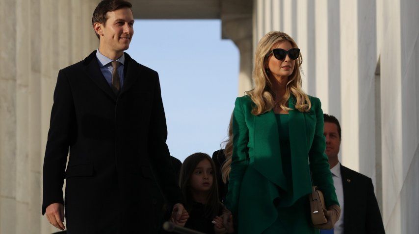 Ivanka Trump y su marido, Jared Kuchner<br>