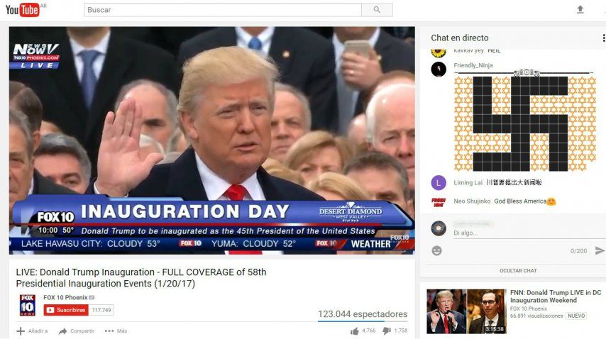 Trump asumió como presidente<br>