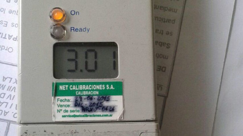 El control de alcoholemia le dio seis veces más de lo permitido