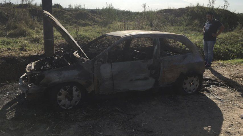 El auto del empresario Roberto Fernández Monte