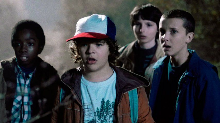 Millie Bobby Brown en su personaje de Once en Strenger things