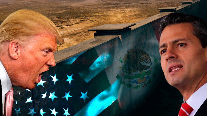 Trump presiona a México por el muro<br>