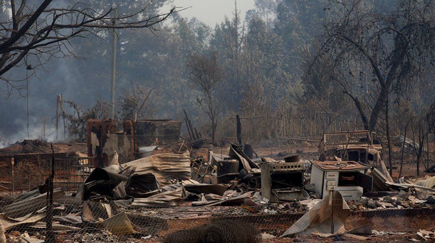 Santa Olga, devastada<br>