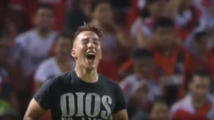 Sosa, el autor del gol<br>