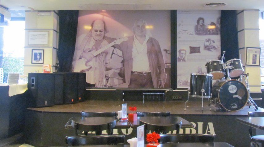 El escenario que coronaba a La Perla<br>