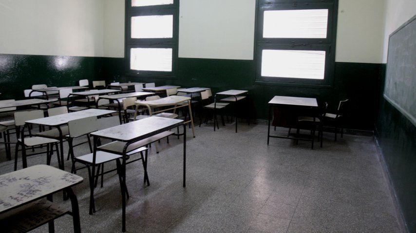 Aulas vacías en gran parte del país por el paro docente