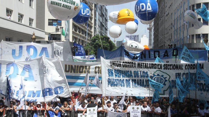 La UDA, presente en la marcha de la CGT<br>