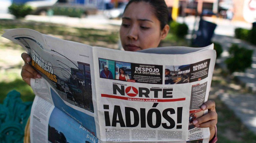 <p>Cerró el diario Norte de Ciudad Juárez</p><p></p>