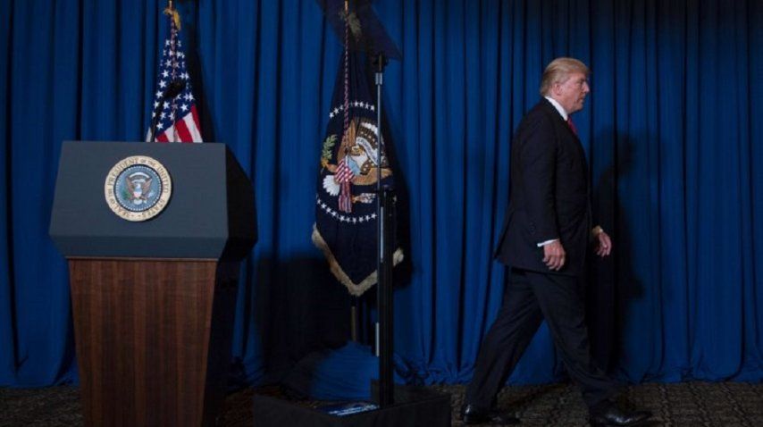Donald Trump habló a los medios tras el bombardeo a Siria