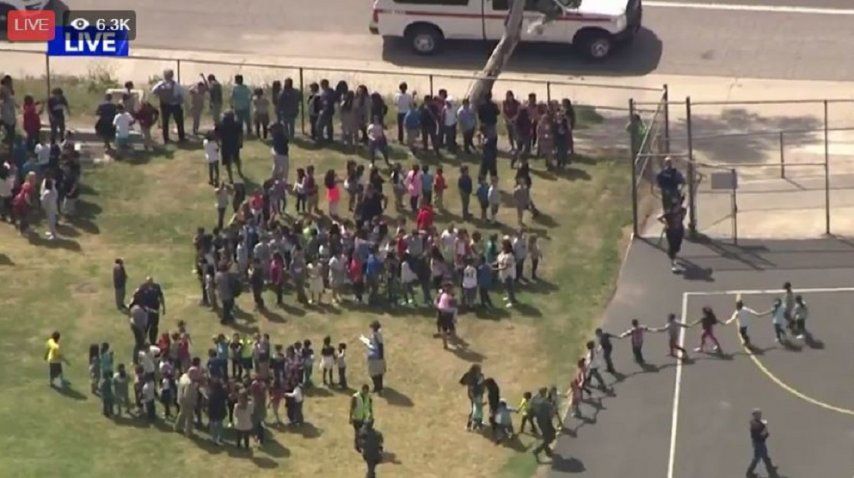 Los alumnos fueron evacuados<br>