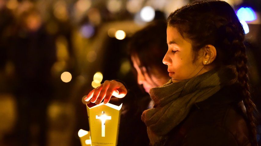 Familias enteras disfrutraron del Via Crucis acuático en Puerto Madryn